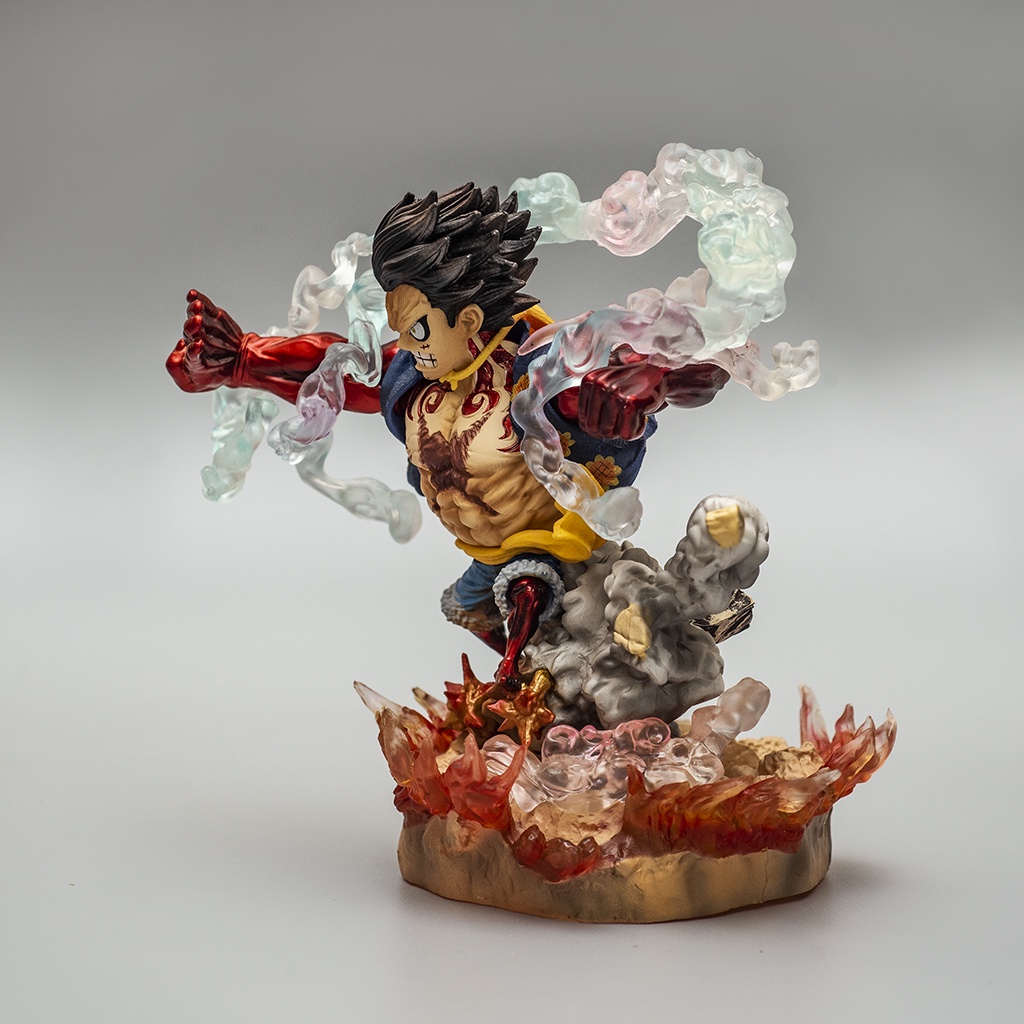 Mô hình One Piece Luffy Gear 4 Bounce Man LF04 cao 16cm mô hình One Piece Figure Luffy băng Mũ Rơm Haki Shop