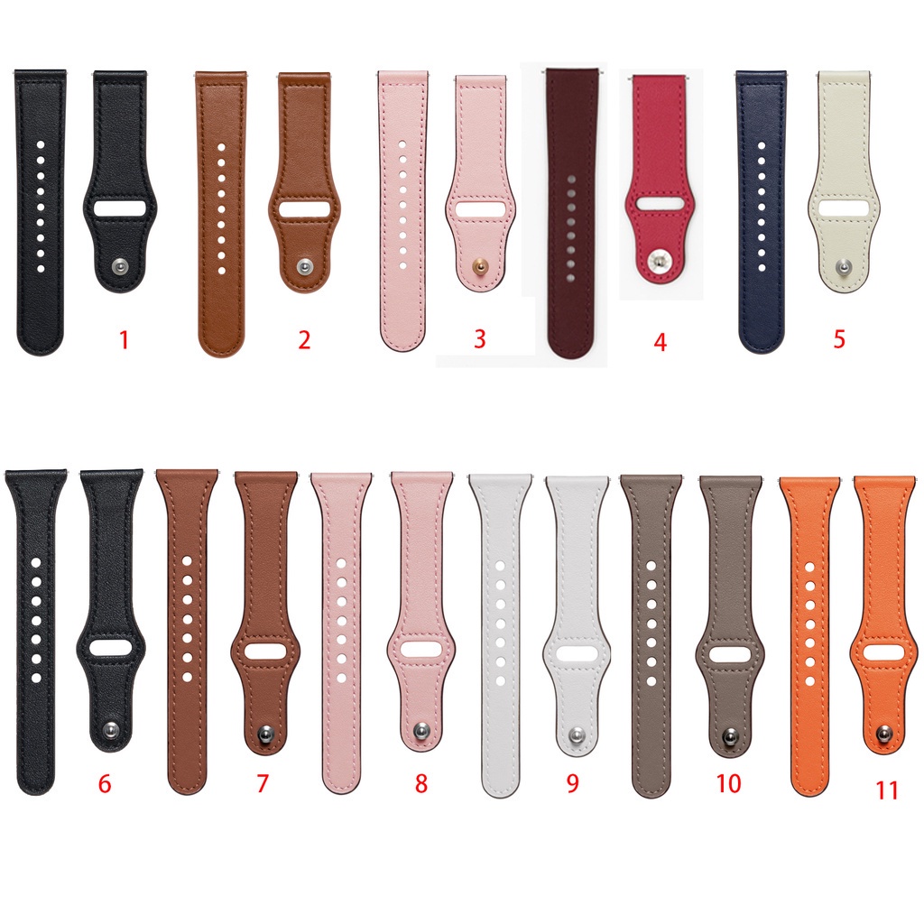 Dây Đeo Bằng Da Thật Chất Lượng Cao Cho Đồng Hồ Thông Minh Samsung Galaxy watch Active 2 40mm 44mm watch 5 watch5 pro watch4 watch 4 classic 42mm 46mm