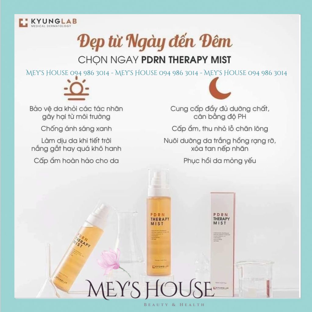 Xịt khoáng Kyung Lab PDRN Therapy Mist dưỡng ẩm tái tạo phục hồi da 150ml