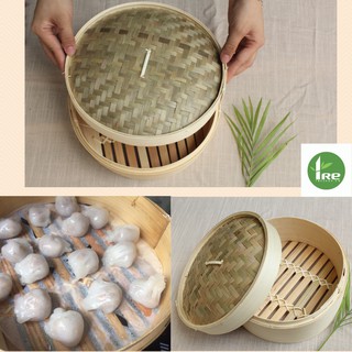 Xửng hấp tre/ lồng hấp tre D15cm/20cm- Hấp há cảo/dimsum