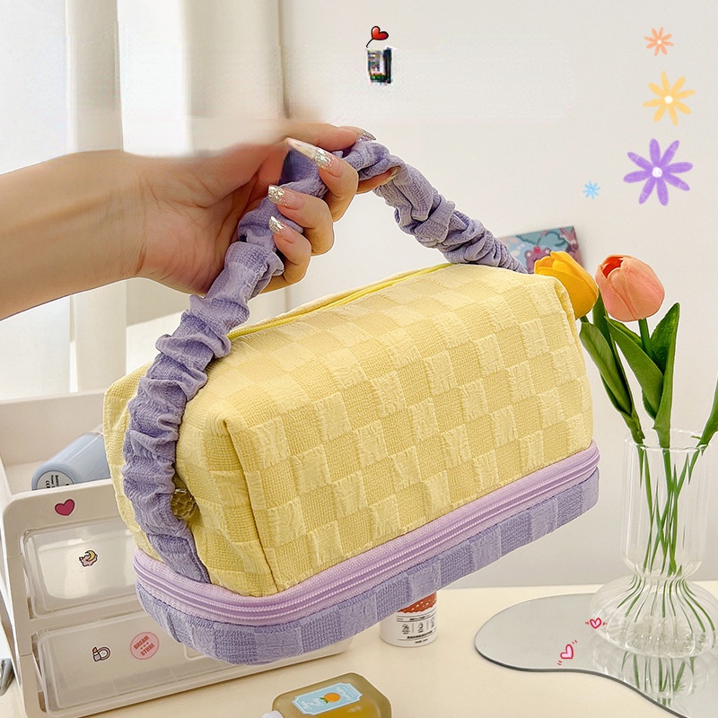 Túi Đựng Mỹ Phẩm Sức Chứa Lớn Thiết Kế Dày Dặn Tiện Lợi Dễ Sử Dụng