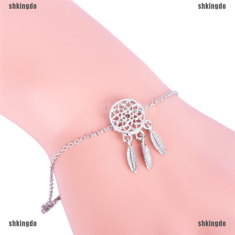 Vòng tay mặt phong cách Dreamcatcher phối tua rua thời trang