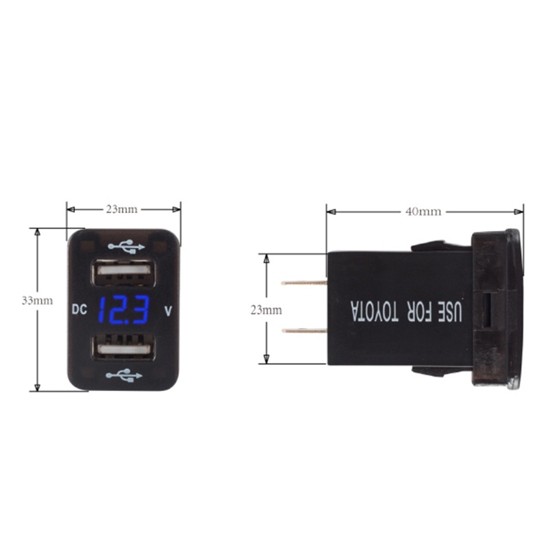 Tẩu Sạc Hai Cổng USB 12V 4.2A Cho Xe Hơi