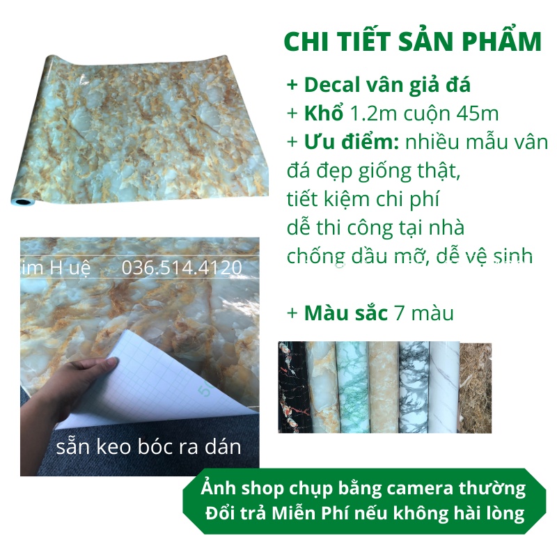 Giấy dán tường vân đá giấy bạc dán bếp có decal sẵn keo chống dầu mỡ chịu nhiệt bền đẹp