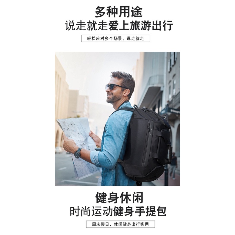 Ba lô túi xách đa năng dung lượng lớn thời trang BANGE dành cho nam du lịch ngoài trời vải nylon mang theo túi hành lý