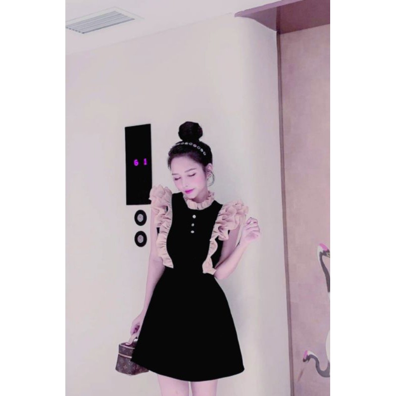 Đầm đen cánh tiên - Váy thiết kế dáng A | BigBuy360 - bigbuy360.vn