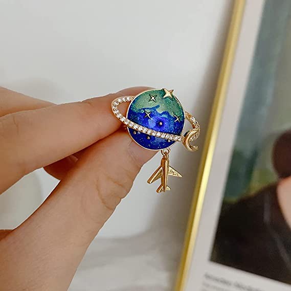 Pin cài áo phong cảnh ánh xà cừ - GC473