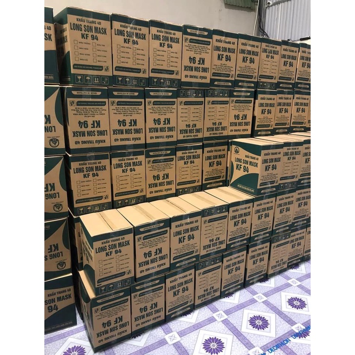 Thùng 300 Khẩu Trang KF94 Hàn Quốc [𝐒𝐢̉ 𝐒𝐢𝐞̂𝐮 𝐑𝐞̉] Khẩu Trang 4D KF94 Lọc Bụi Mịn, Kháng Khuẩn 4 Lớp
