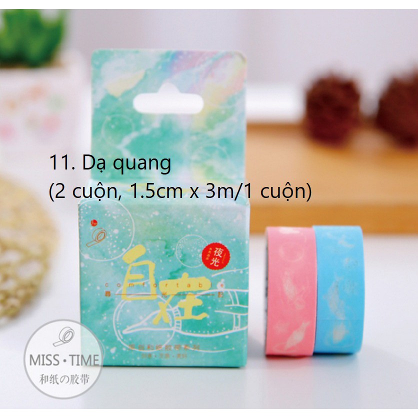 Băng dính washi tape trang trí planner WST125