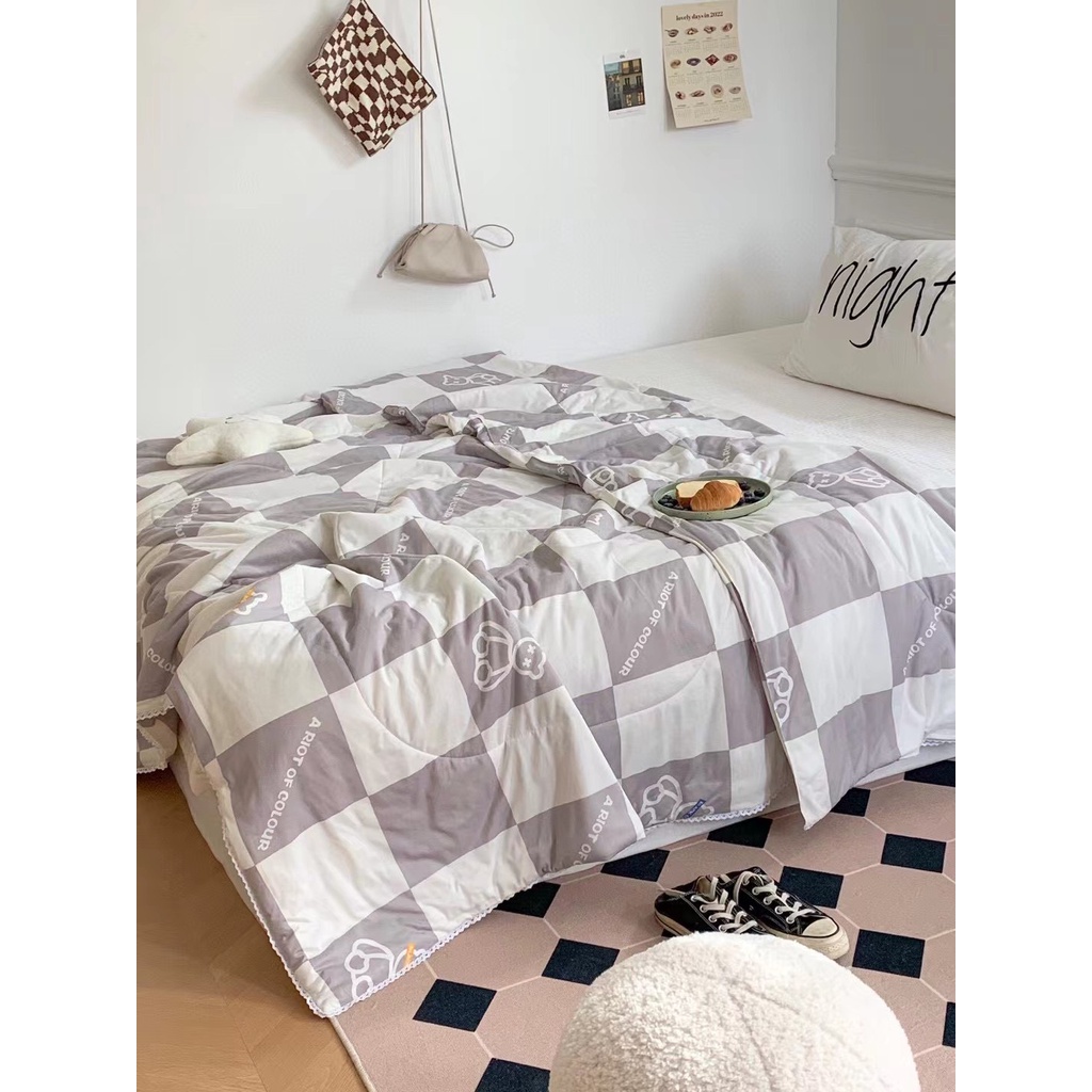 Chăn hè thun lạnh cao cấp họa tiết hoạt hình, chăn đắp hè thu siêu cấp mẫu mới 2023 cho mùa hè mát lạnh
