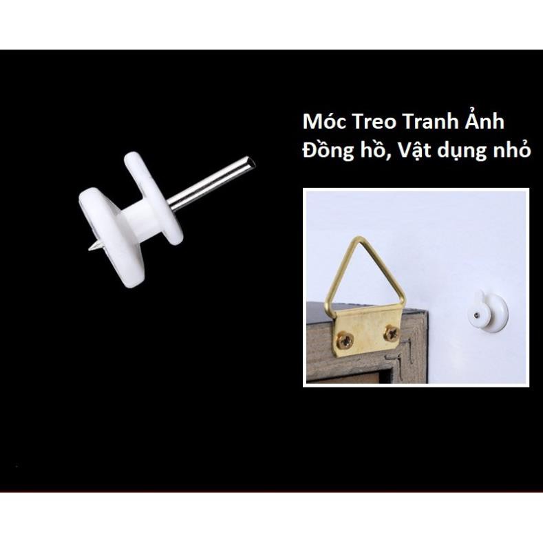 Móc Nhựa Taky, 1 Chân Đinh Đóng Tường,Treo Tranh, Ảnh, Đồng Hồ, Đồ Dùng Nhỏ Gia Đình, Treo Đa Năng 2219