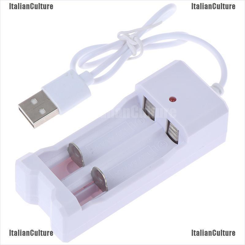 Bộ sạc pin tiểu aaaaa với 2 khe cắm usb tiện lợi chất lượng