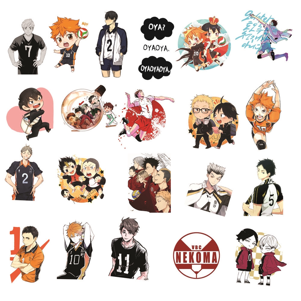 50Pcs/Set ❉ Haikyuu!! Series 04 Stickers ❉ DIY Fashion Waterproof Doodle Decals Stickers