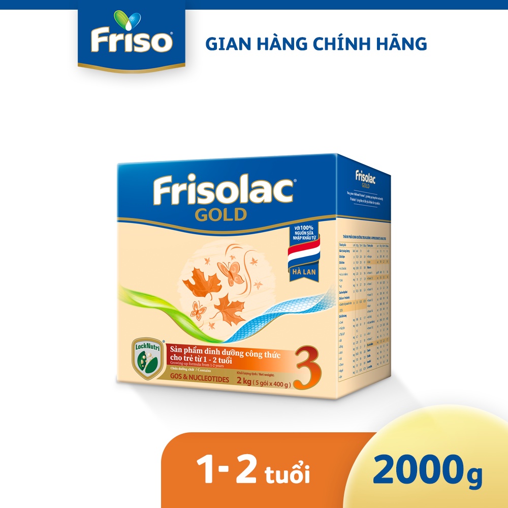 Sữa bột friso gold 3 hộp giấy 2kg - ảnh sản phẩm 2