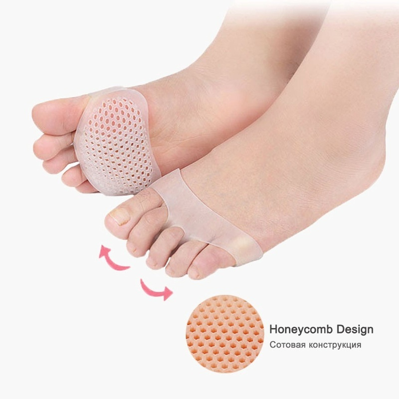 1 Cặp Đệm Silicone Lót Giày Cao Gót Thoáng Khí Chăm Sóc Sức Khỏe