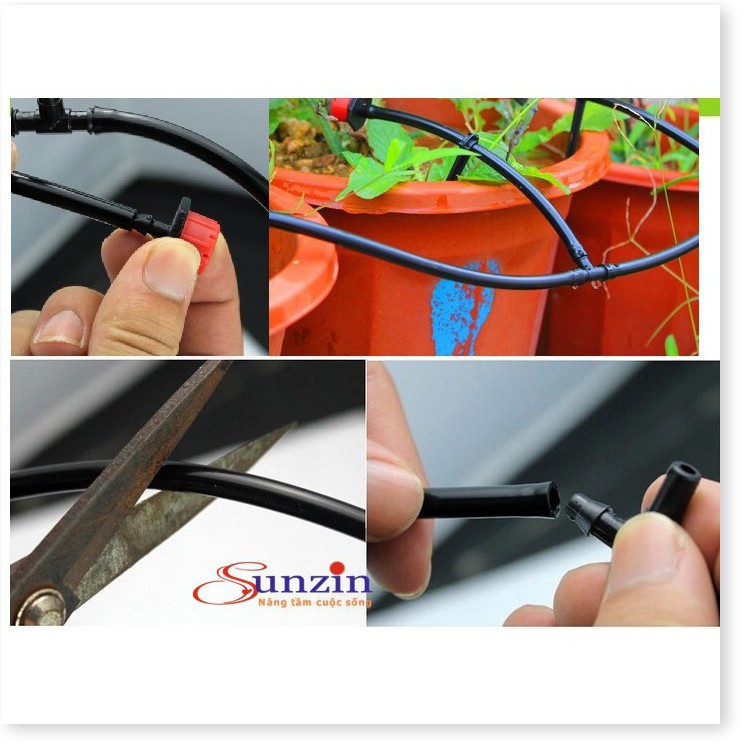 Bộ kit tưới cây, tưới rau 20 đầu phun, độ dài dây 30m