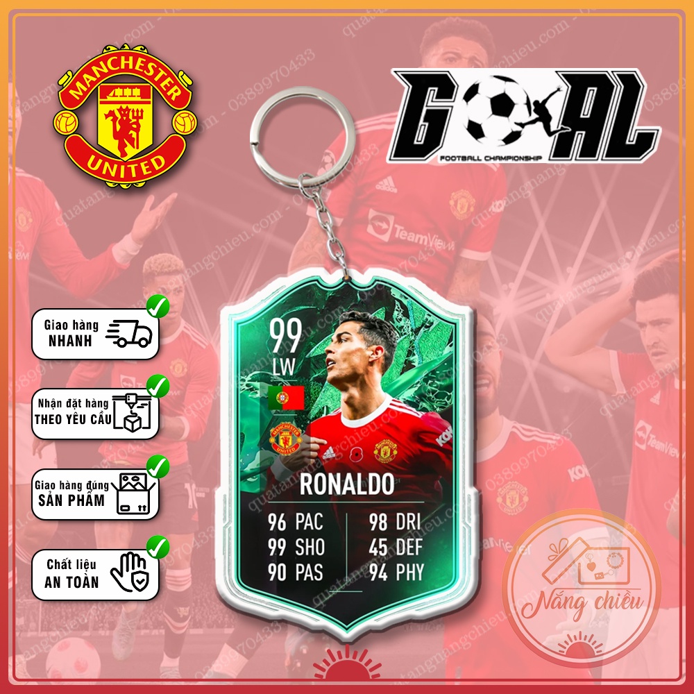 Móc khóa thẻ cầu thủ bóng đá  - Thiết kế với mọi cầu thủ ☘️MÓC KHÓA THẺ CẦU THỦ☘️