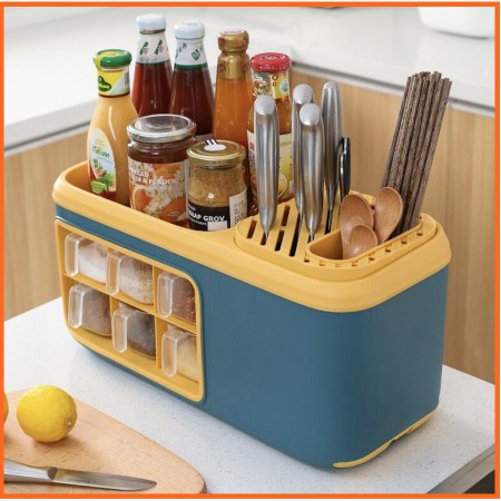 HỘP ĐỰNG GIA V 4- 6 NGĂN ĐA NĂNG CÓ Ô CÀI DAO VÀ NGĂN THOÁT NƯỚC MẪU MỚI 2021.