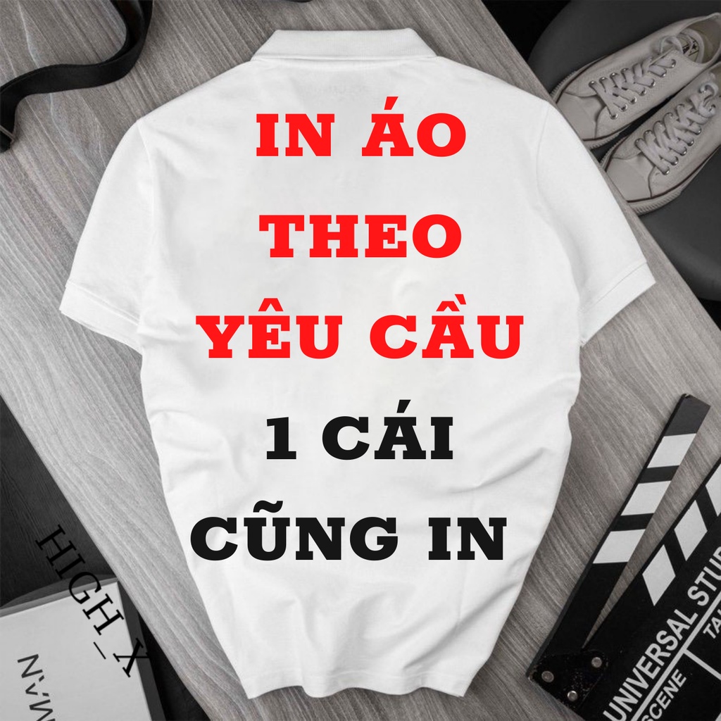 IN ÁO THEO YÊU CẦU áo thun POLO nam chất cotton xịn vải cá sấu in áo đồng phục nhà hàng, du lịch, in áo lớp áo công team