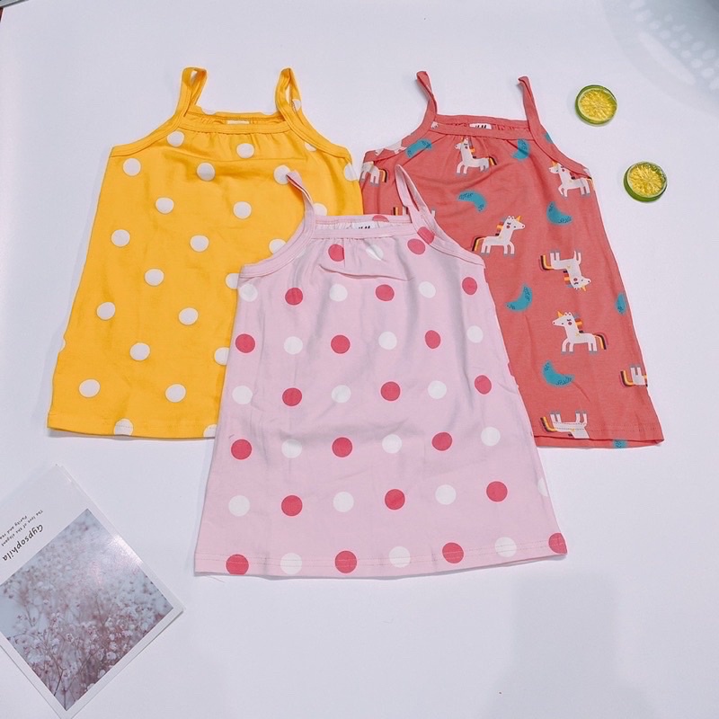 Váy cho bé, váy bé gái hai dây chất cotton xu siêu co giãn mềm mại mát lạnh mùa hè Xu Xu Kids size từ 8 đến 20kg