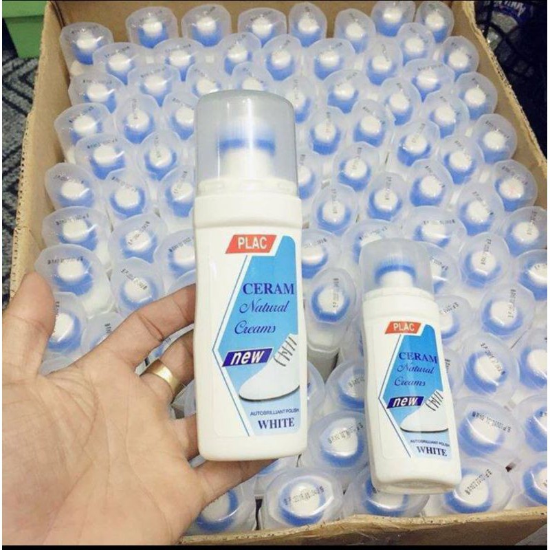 Chai Tẩy Trắng, Vệ Sinh Giày, Túi xách, đồ da có đầu cọ Plac 100ml