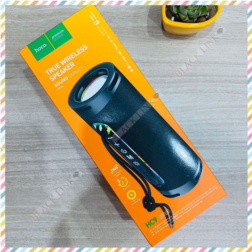 Loa Bluetooth HOCO HC9 Không Dây Chính Hãng Cao Cấp Bass Mạnh Đèn LED Theo Nhạc Loa Mini Cầm Tay Usb Thẻ Nhớ