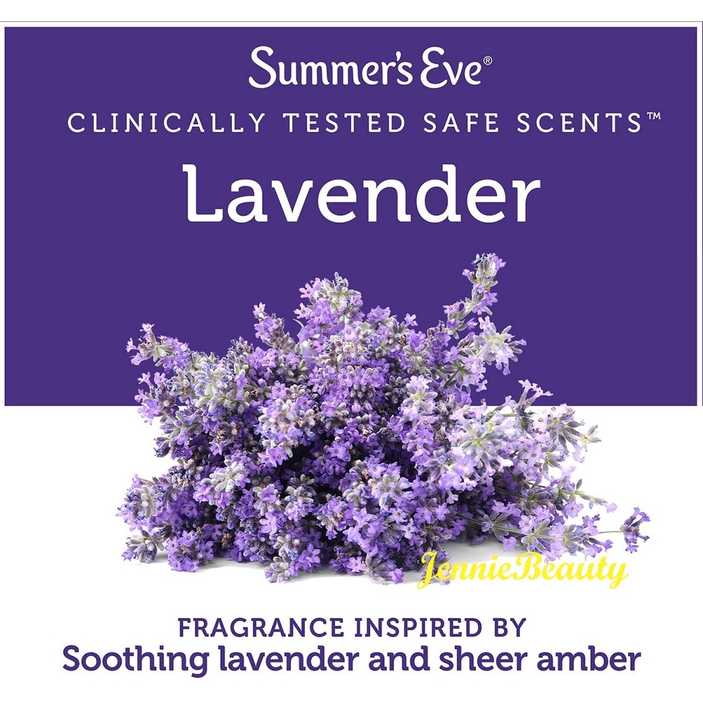 [Mẫu mới/ Hàng USA] Dung dịch vệ sinh phụ khoa Summer’s Eve Lavender Night Time Cleansing Wash (354ml)