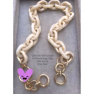 Quai túi xích nhựa acrylic làm túi handmade