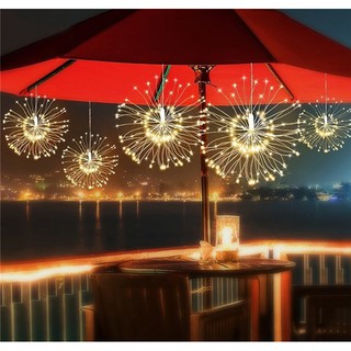 dây led chùm pháo bông xài điện