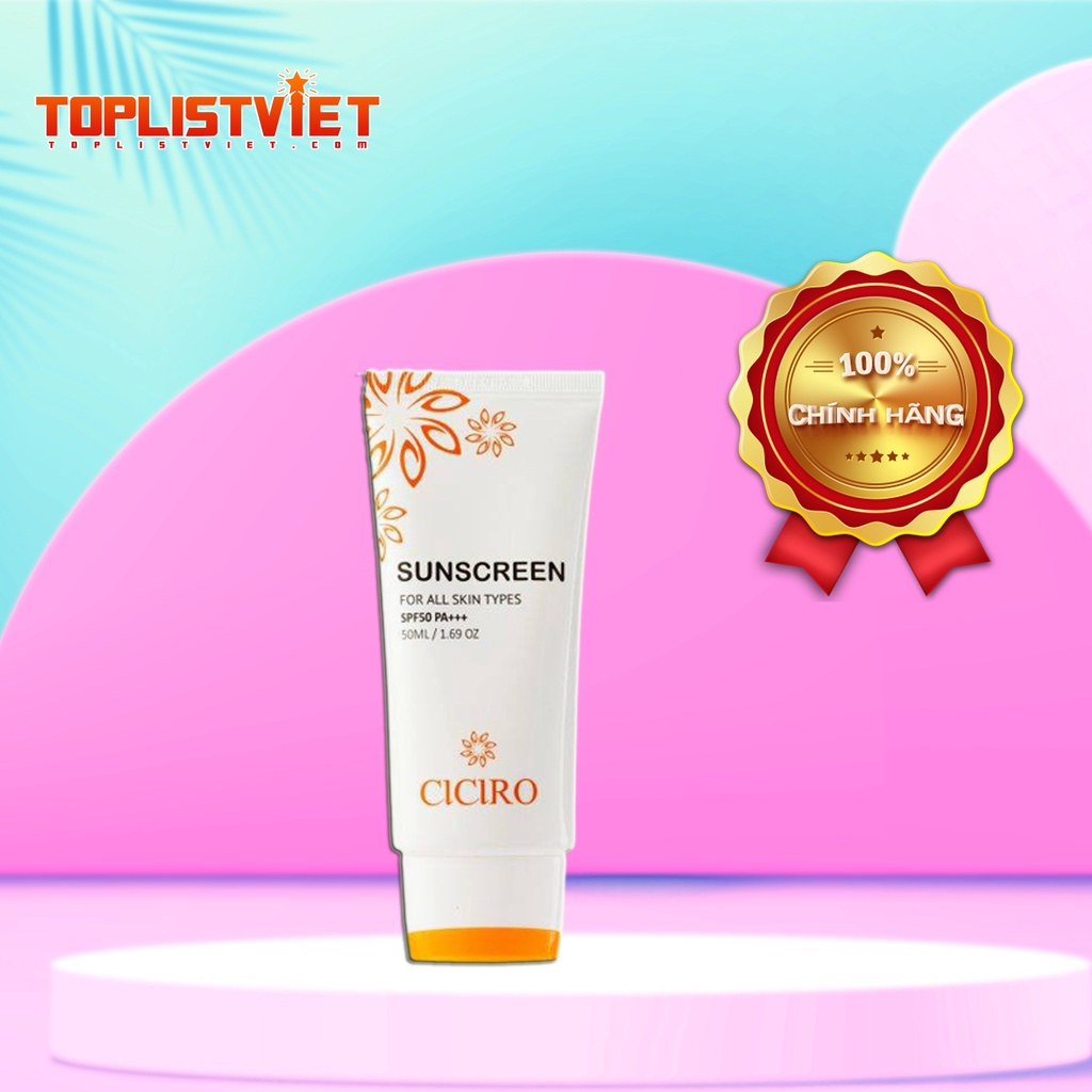 Kem Chống Nắng (Sunscreen SPF50 PA+++ Ciciro)
