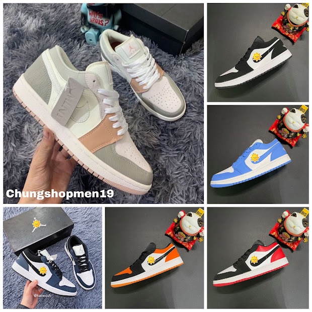 Giày Jordan 1 Low, Giày thể thao JD1 cổ thấp đủ màu hot trend dành cho nam nữ