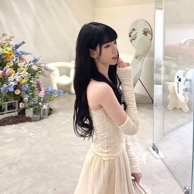 Đầm Dài Màu Trắng Trơn Phong Cách Mới Quyến Rũ Dễ Phối Đồ 2022