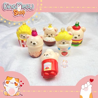 Squishy mini - Gấu đồ ăn siêu đáng yêu, mềm và chậm tăng (kèm móc khoá)