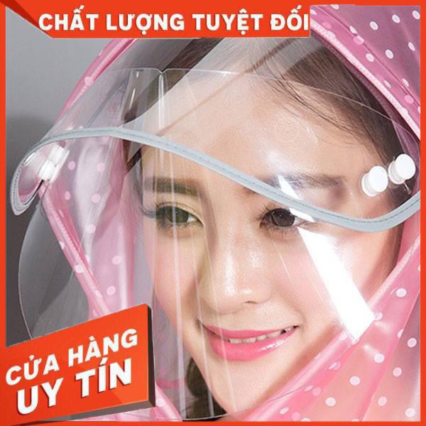 [FREE SHIP-XẢ KHO] ÁO MƯA CHẤM BI CÁNH DƠI XUẤT HÀN