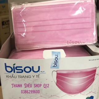 [THÙNG 50 HỘP] Khẩu trang y tế BISOU