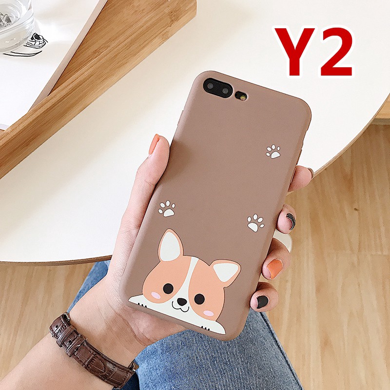 Ốp điện thoại dẻo in hình chó Corgi dễ thương cho iPhone 6 6s 7 8 Plus X XS MAX XR