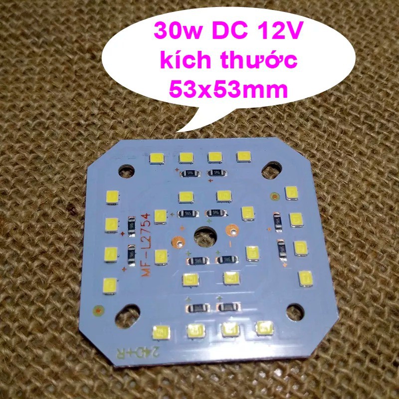 Chip LED 12V Sáng Trắng nhiều công suất 10w 20w 30w 40w