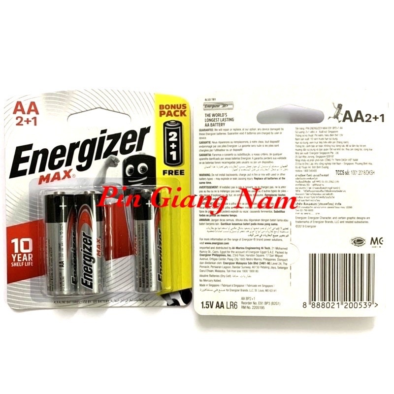 Pin AA Energizer Max Energizer