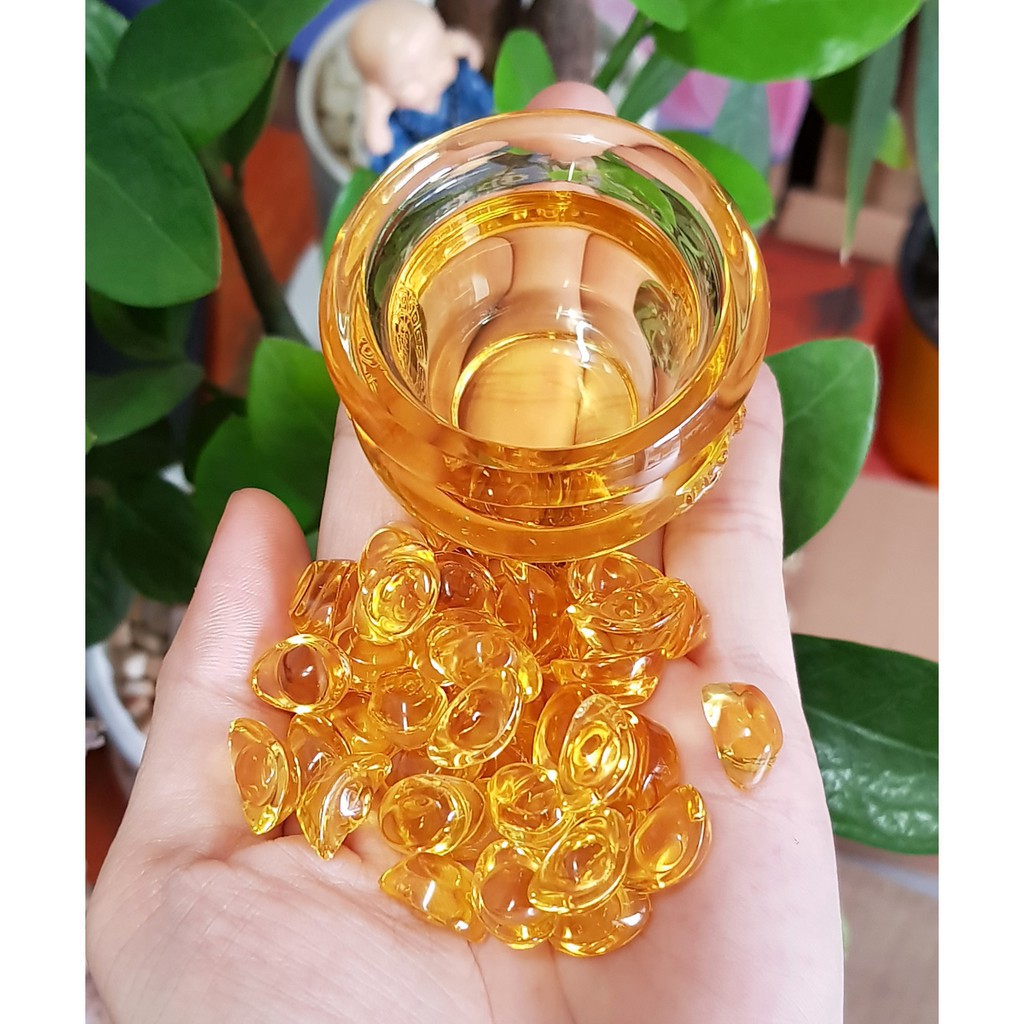 Combo bát tụ tài 5cm và thỏi vàng 1.5cm ⚡ FREESHIP ⚡ Bát tụ bảo chiêu tài lộc