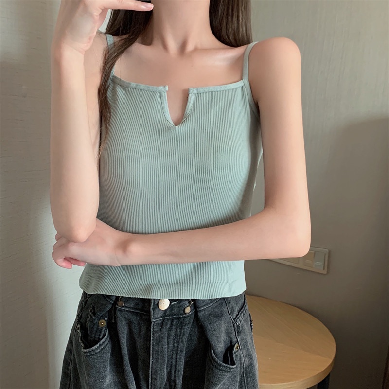 Áo sát nách IELGY có đệm lót ngực nhiều màu cá tính cho nữ