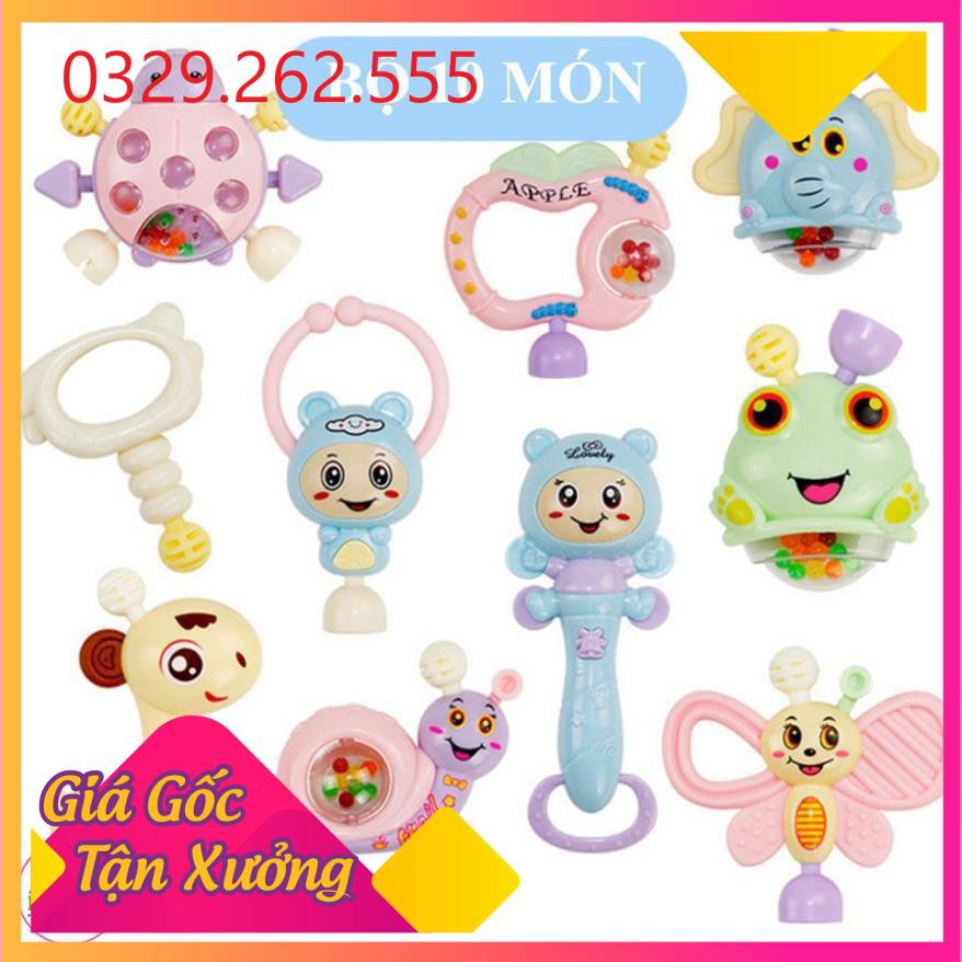 (Sale Khủng)  Xúc xắc Lục Lạc Phát Tiếng, Nhựa Cao Cấp Cho Bé Nhiều Hình Ngẫu Nhiên