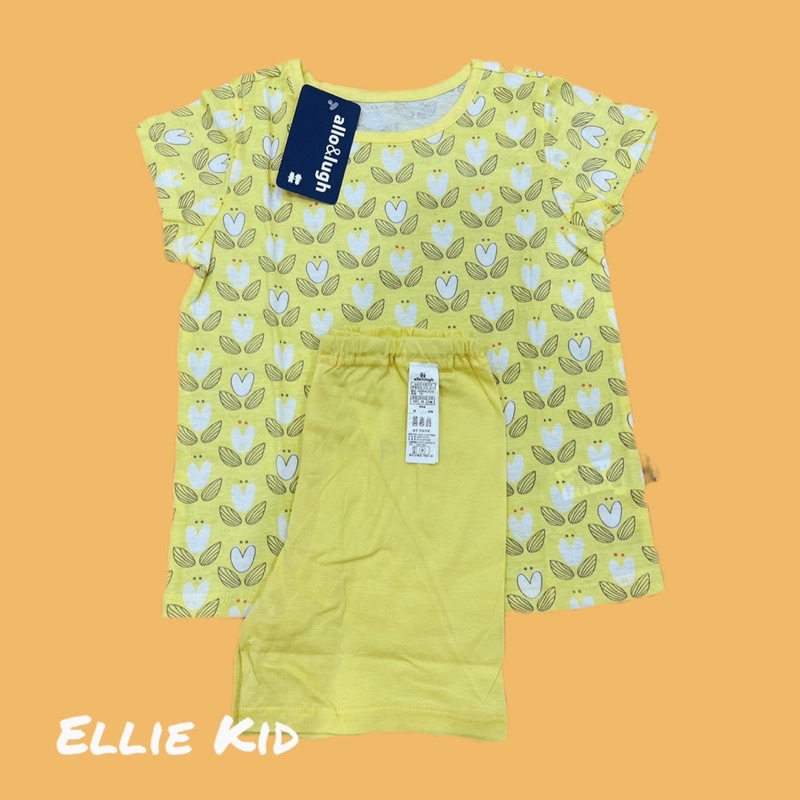 Bộ quần áo cộc Allo & Lugh cho bé 100% cotton organic thương hiệu Hàn Quốc sz 80,90,100