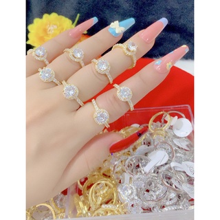 Nhẫn nữ đính xoàn mạ 18k siêu xinh E04