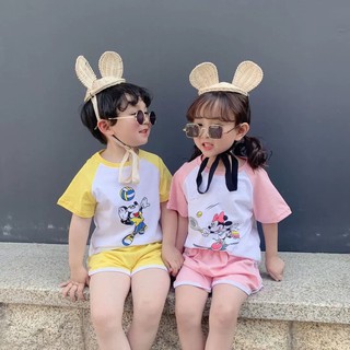 Bộ cộc tay micky chất thun lạnh cho bé