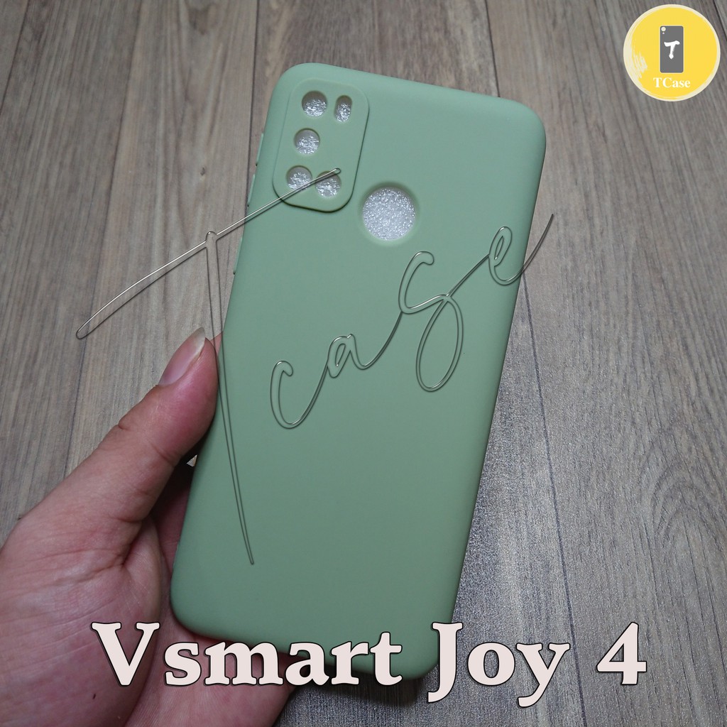 Ốp lưng Vsmart Joy 4 dẻo đơn màu Có gù bảo vệ camera