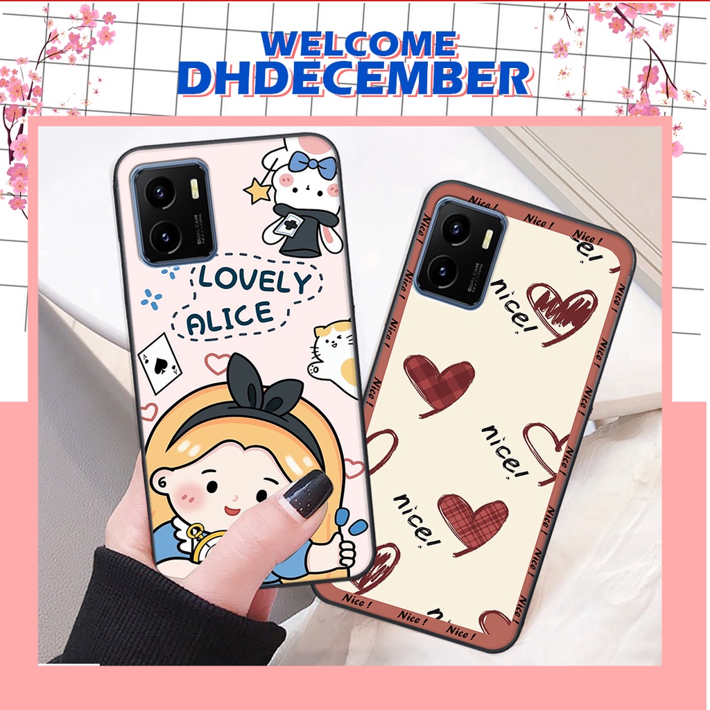 Ốp lưng Vivo Y01 in hình nice ,good luck happy ốp xinh viền dẻo đẹp chất