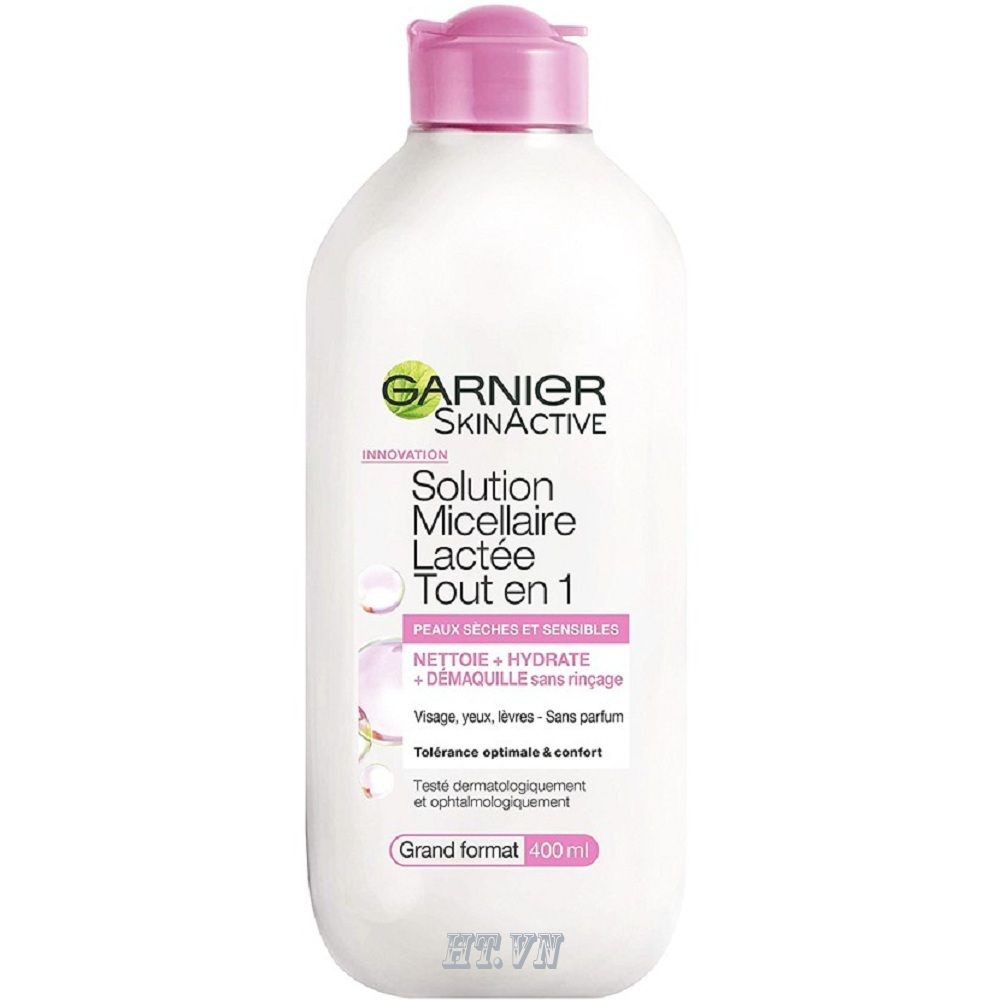 Sữa Tẩy Trang Garnier Skinactive Solution Micellaire Lactée Tout En 1 400Ml luôn cam kết hàng chính hãng