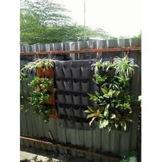 Túi trồng cây treo tường 18 lỗ.