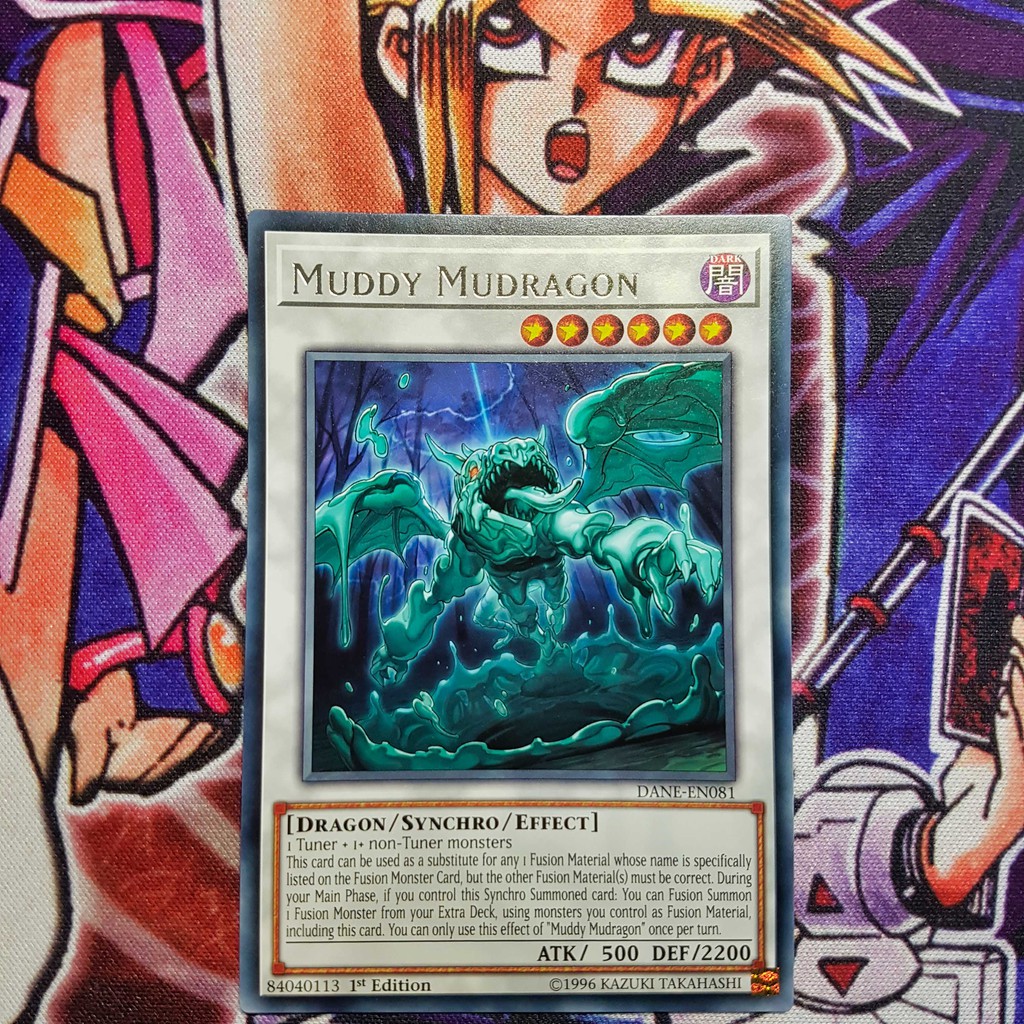Thẻ bài Yugioh chính hãng | Muddy Mudragon | DANE rare.