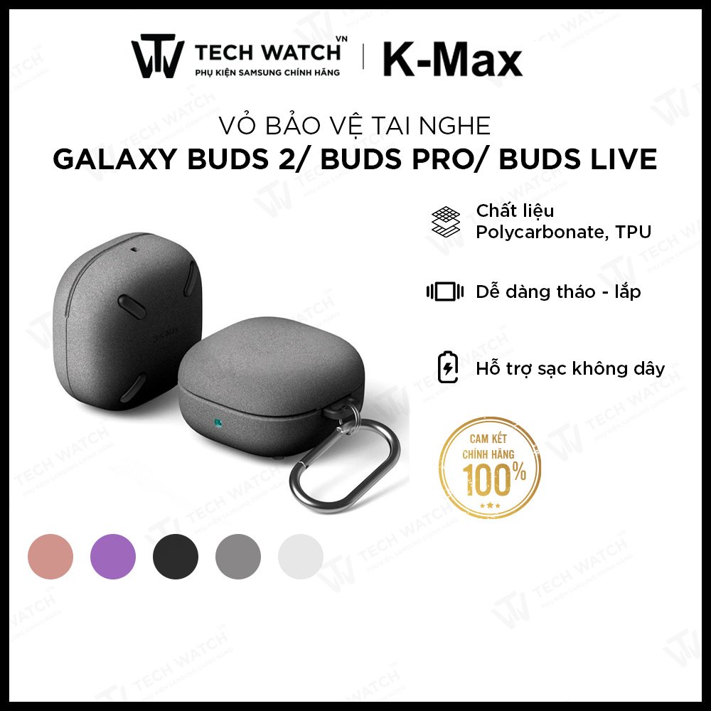 Ốp bảo vệ tại nghe samsung Buds Pro 2/ Buds Pro/Buds 2/Buds Live - Chính Hãng- TechWatchVN